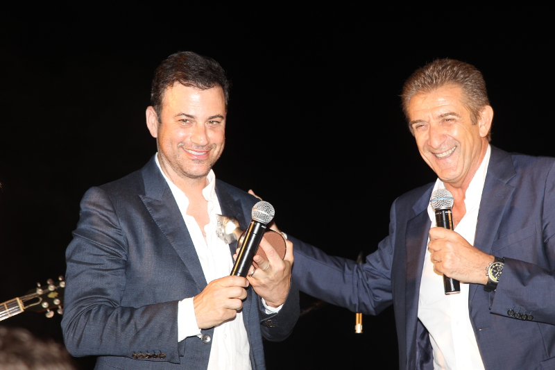 Jimmy Kimmel and Ezio Greggio